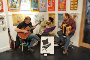 musicians at the opening