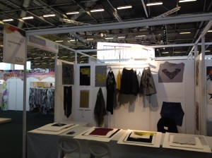 Jayne's work as displayed at PremierVision with Texprint.